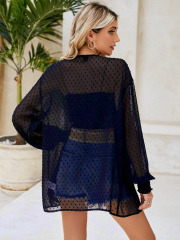 GXZ Women's Sheer Polka Dot Kimono | Lightweight Summer Cover-Up