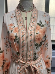 GXZ Women's Floral Boho Mini Dress | Long Sleeve Casual Chic