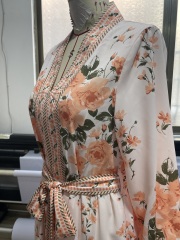 GXZ Women's Floral Boho Mini Dress | Long Sleeve Casual Chic