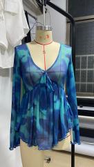 GXZ Women's Sheer Floral Print Blouse | Lightweight Summer Top