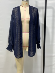 GXZ Women's Sheer Polka Dot Kimono | Lightweight Summer Cover-Up