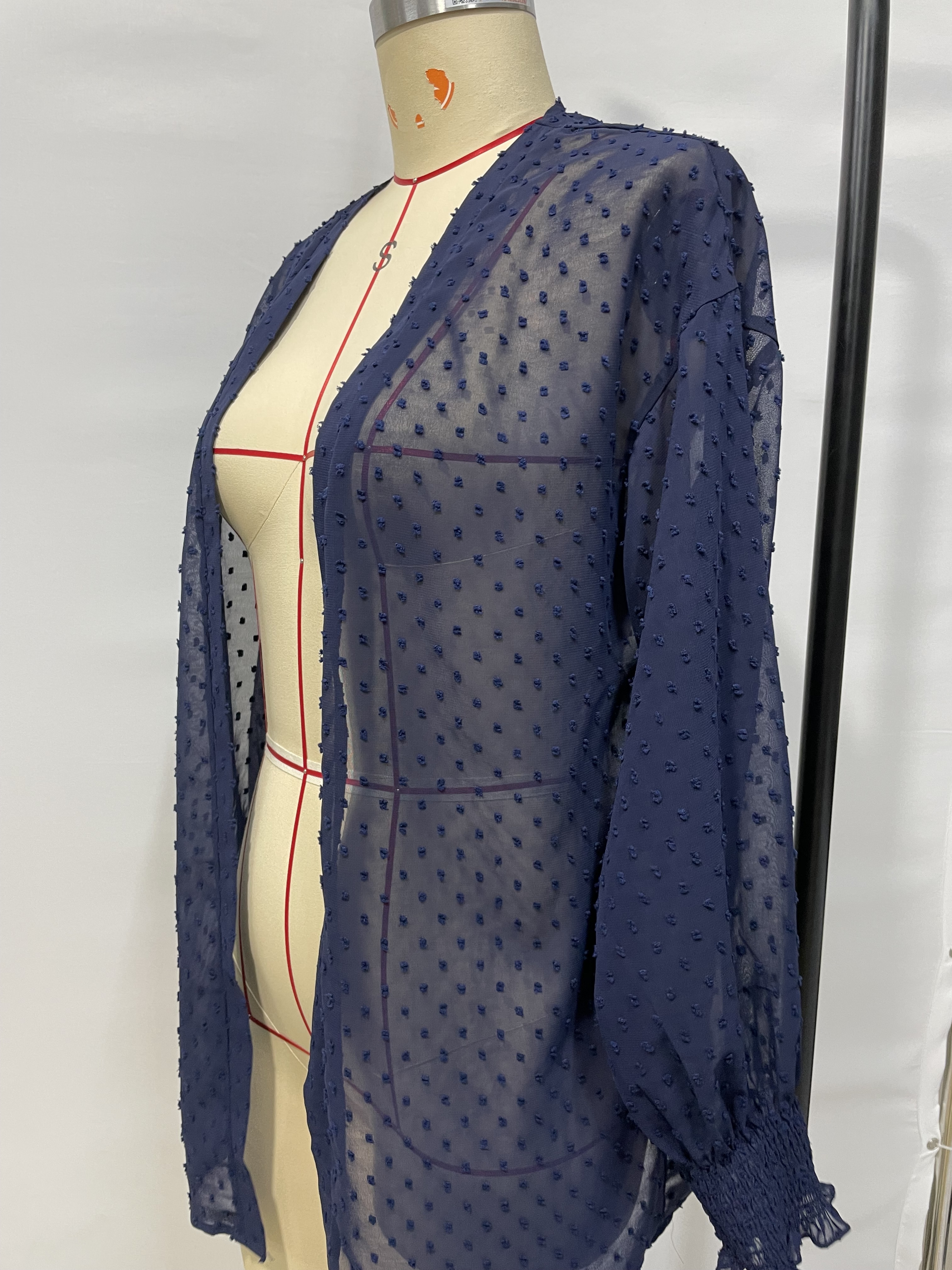 GXZ Women's Sheer Polka Dot Kimono | Lightweight Summer Cover-Up