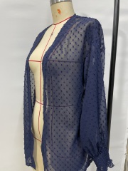 GXZ Women's Sheer Polka Dot Kimono | Lightweight Summer Cover-Up