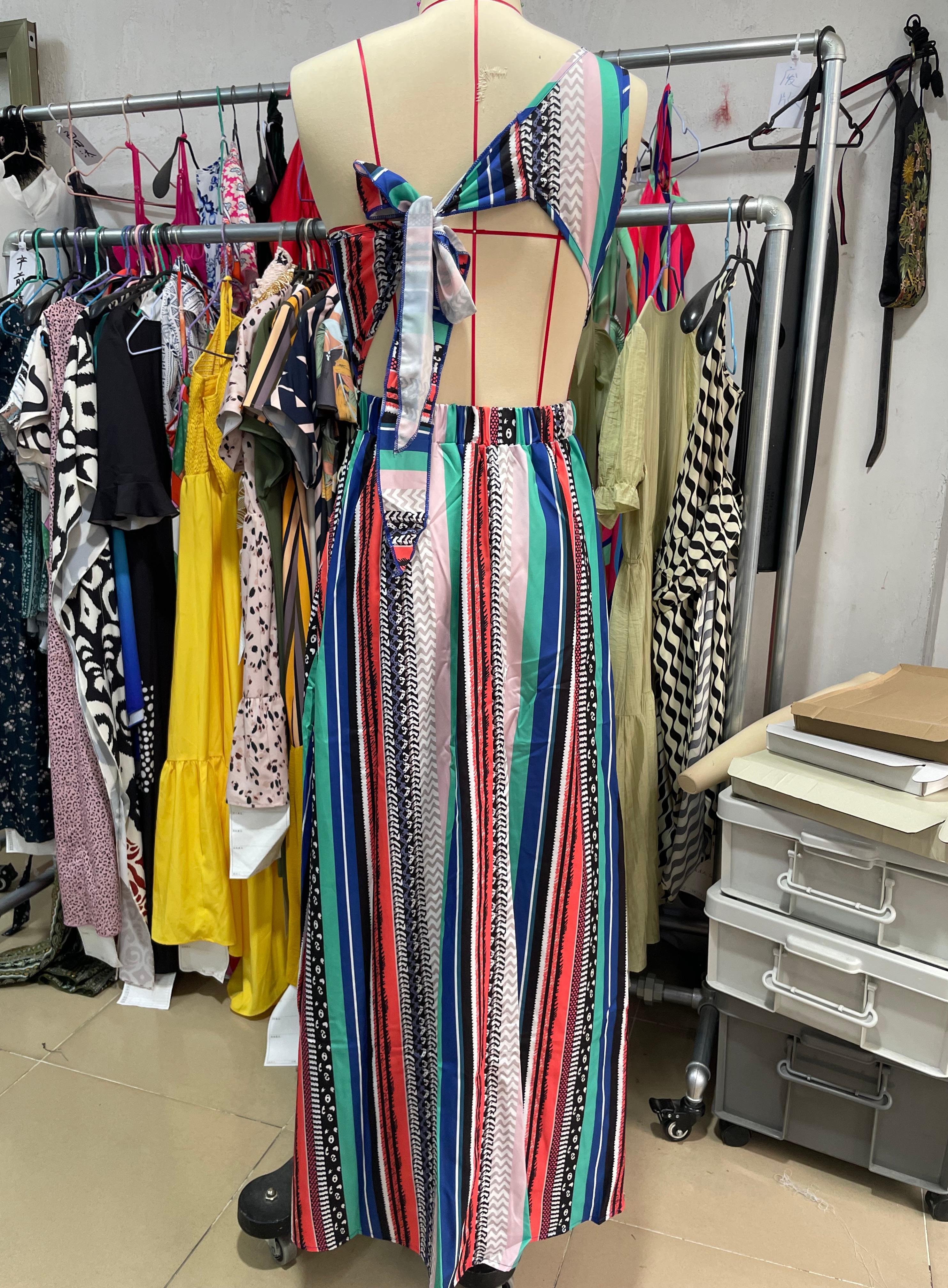 GXZ Women's One-Shoulder Striped Maxi Dress | Elegant Summer Look