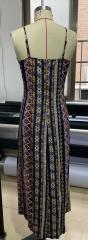 GXZ Women's Boho Print Maxi Dress | Adjustable Straps & Side Slit