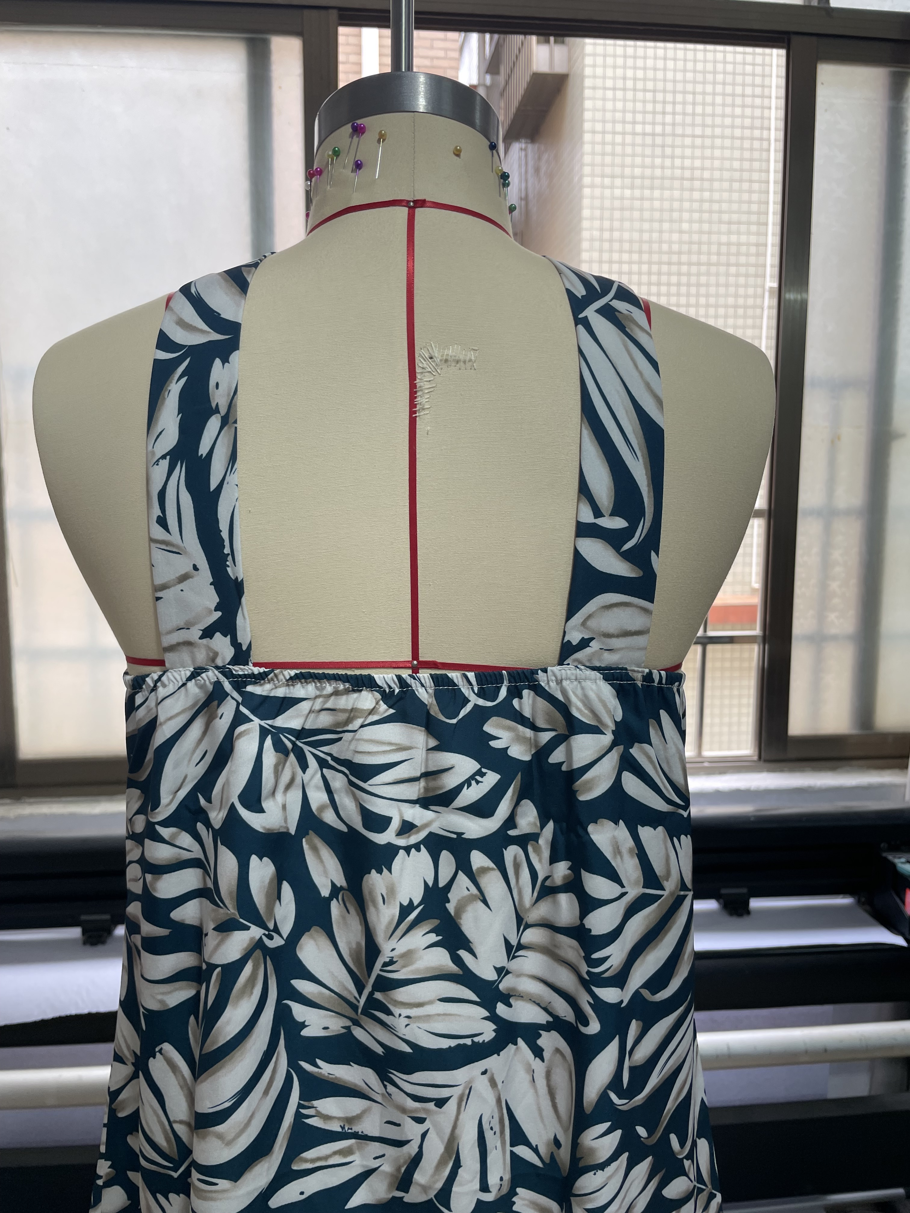 GXZ Halter Neck Tropical Mini Dress | Summer Vacation Style