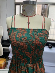 GXZ Women's Strapless Floral Maxi Dress | Chic Bohemian Look