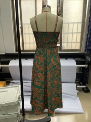 GXZ Women's Strapless Floral Maxi Dress | Chic Bohemian Look