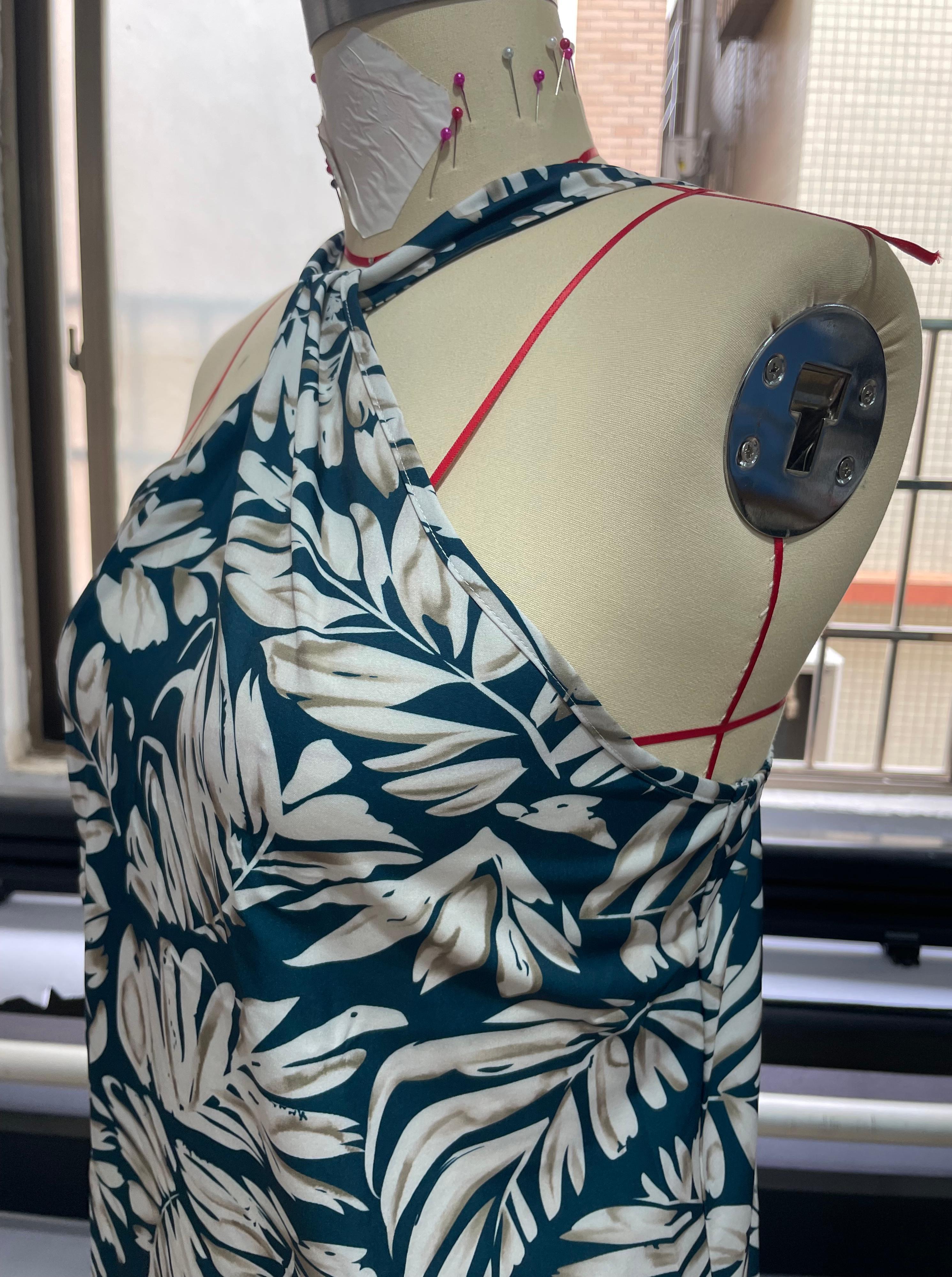 GXZ Halter Neck Tropical Mini Dress | Summer Vacation Style