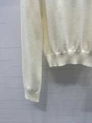 GXZ Women's Logo Sweater | Classic Knit Pullover in Neutral Colors