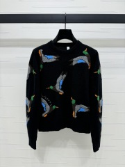 GXZ Women's Knit Sweater | Unique Bird Patterned Pullover