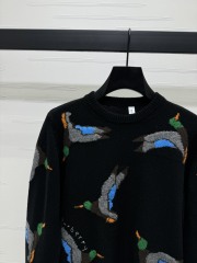 GXZ Women's Knit Sweater | Unique Bird Patterned Pullover
