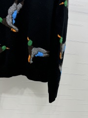 GXZ Women's Knit Sweater | Unique Bird Patterned Pullover