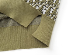 GXZ Men's Luxury Polo Shirt | Olive Dior-Inspired Monogram Design