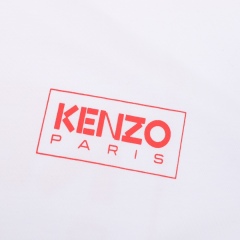GXZ White Kenzo-Inspired T-Shirt | Classic Minimalist Logo Design