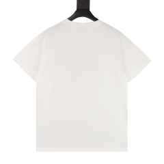 GXZ White Prada-Inspired T-Shirt | Unique Logo Patch Design