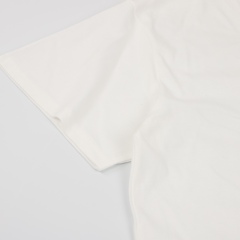 GXZ White Prada-Inspired T-Shirt | Unique Logo Patch Design