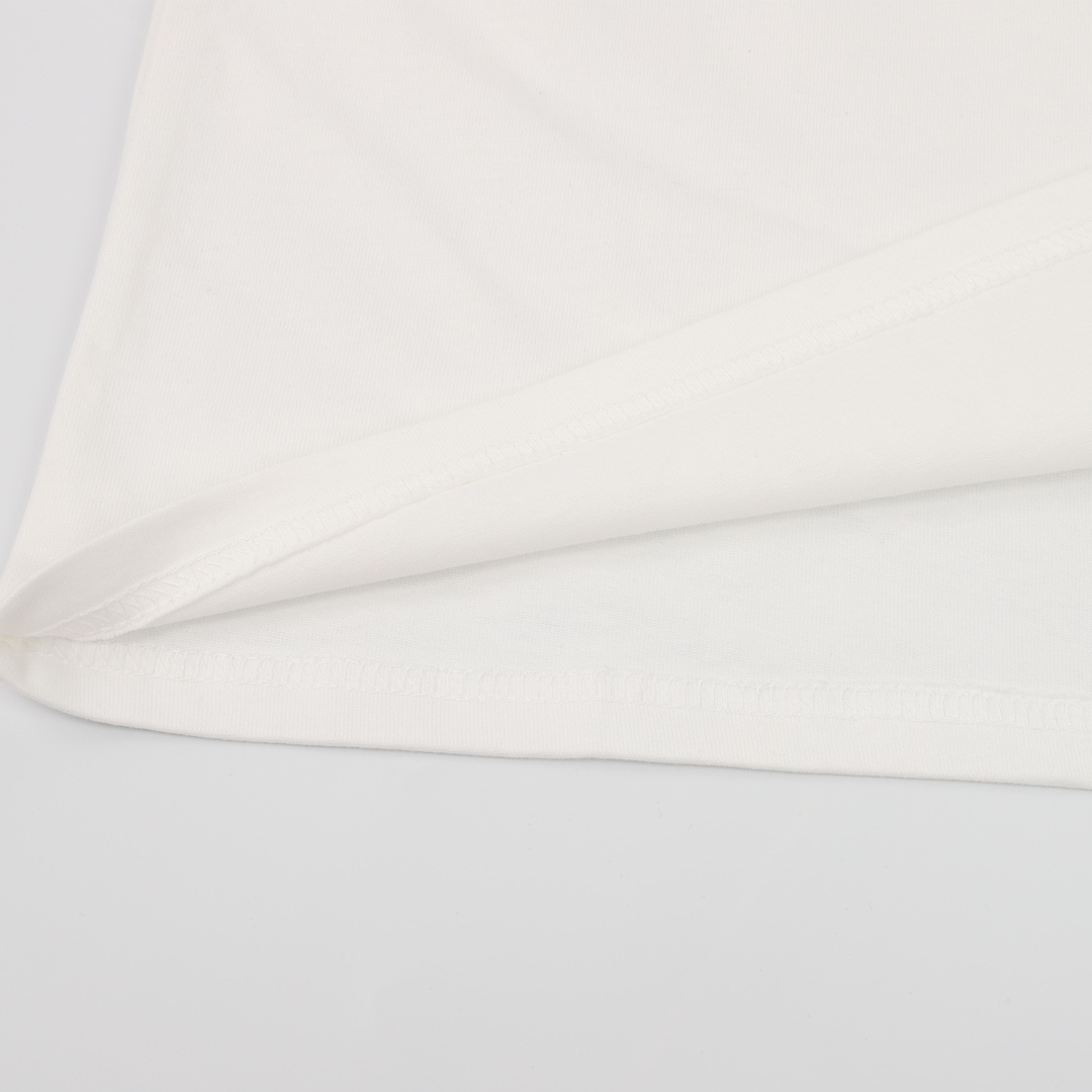 GXZ White Prada-Inspired T-Shirt | Unique Logo Patch Design
