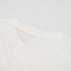 GXZ White Prada-Inspired T-Shirt | Unique Logo Patch Design