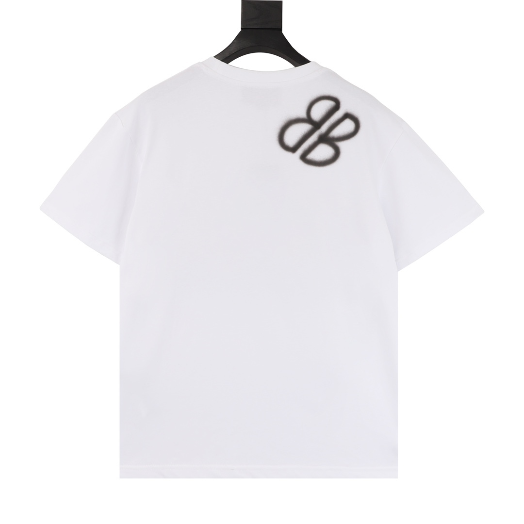 GXZ GUCCI x BALENCIAGA-Inspired Logo T-Shirt | Luxury Graffiti Tee