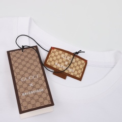 GXZ GUCCI x BALENCIAGA-Inspired Logo T-Shirt | Luxury Graffiti Tee
