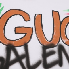 GXZ GUCCI x BALENCIAGA-Inspired Logo T-Shirt | Luxury Graffiti Tee