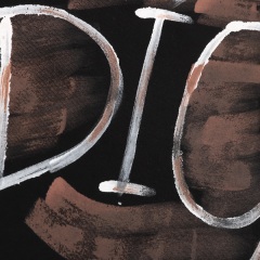 GXZ DIOR-Inspired Graffiti Logo T-Shirt | Black Luxury Streetwear Tee