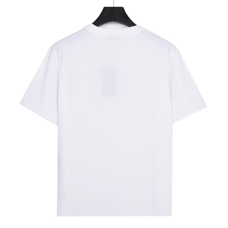 GXZ Fendi Inspired White T-Shirt - Minimalist Luxury Summer Tee