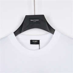GXZ Fendi-Inspired White T-Shirt | Minimalist Luxury Summer Tee