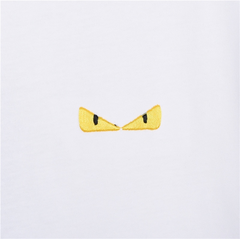 GXZ Fendi Inspired White T-Shirt - Minimalist Luxury Summer Tee