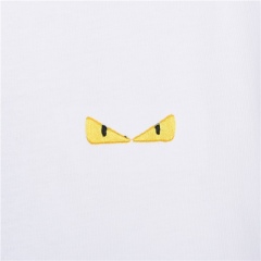 GXZ Fendi-Inspired White T-Shirt | Minimalist Luxury Summer Tee