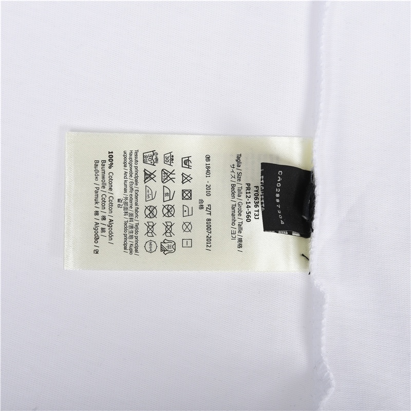 GXZ Fendi Inspired White T-Shirt - Minimalist Luxury Summer Tee