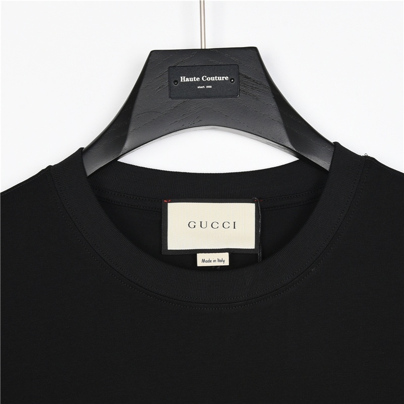 GXZ Gucci x TNF-Inspired Black Graphic T-Shirt | Luxury Collab Tee