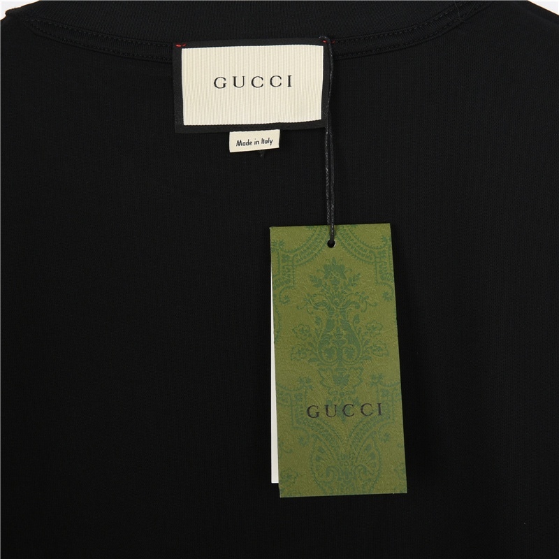 GXZ Gucci x TNF-Inspired Black Graphic T-Shirt | Luxury Collab Tee