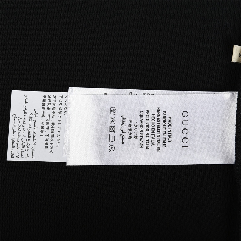 GXZ Gucci x TNF-Inspired Black Graphic T-Shirt | Luxury Collab Tee