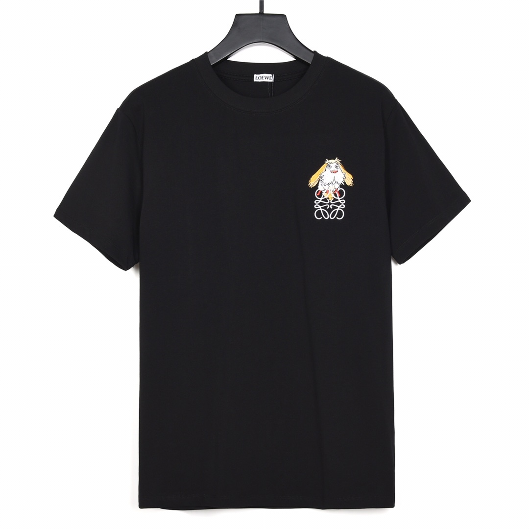 GXZ Loewe-Inspired Black Graphic T-Shirt - Premium Casual Tee