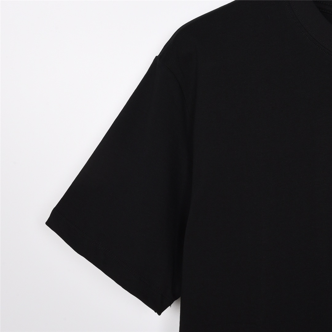 GXZ Loewe-Inspired Black Graphic T-Shirt - Premium Casual Tee