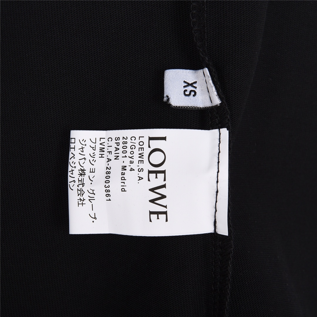 GXZ Loewe-Inspired Black Graphic T-Shirt - Premium Casual Tee