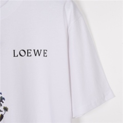 GXZ LOEWE-Inspired White Totoro Graphic T-Shirt | Playful Designer Tee