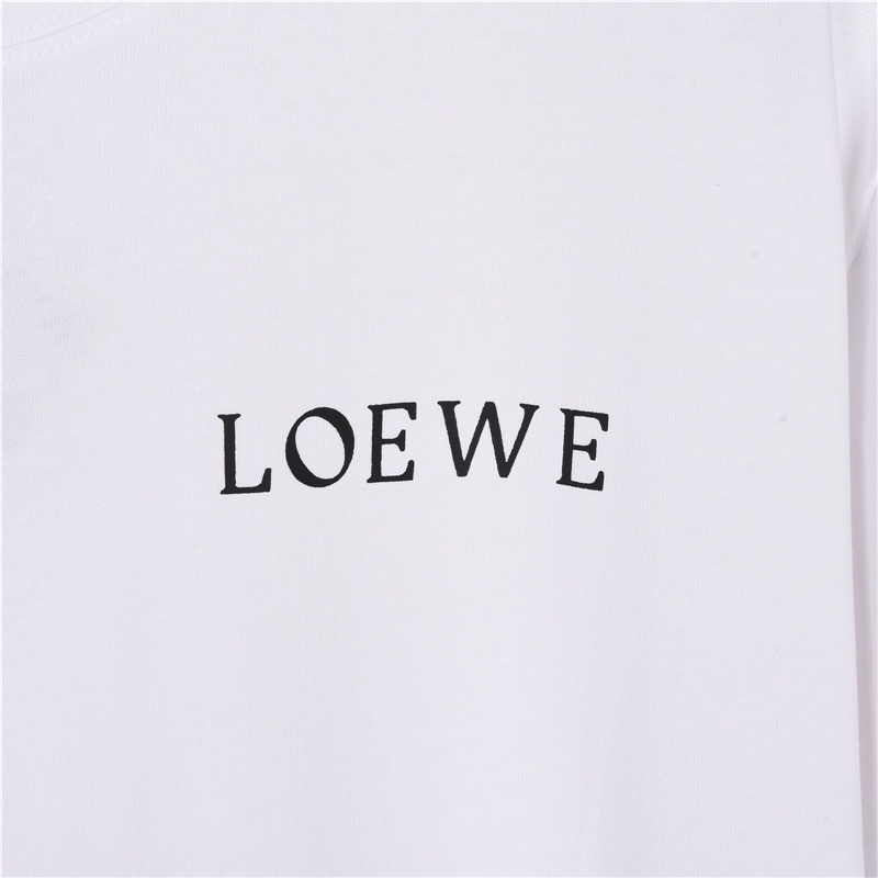 GXZ LOEWE-Inspired White Totoro Graphic T-Shirt | Playful Designer Tee