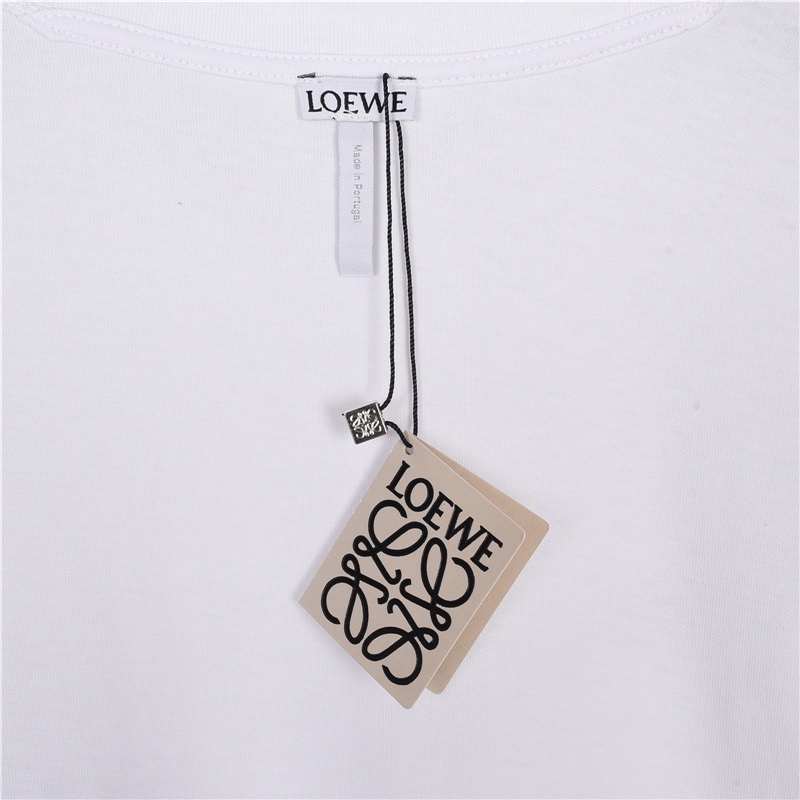 GXZ LOEWE-Inspired White Totoro Graphic T-Shirt | Playful Designer Tee