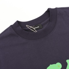 GXZ Green Bear Graphic T-Shirt | Navy Blue Casual Designer Tee