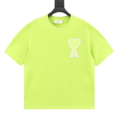 GXZ Neon Green Embroidered Logo T-Shirt | Bold Streetwear Statement Tee