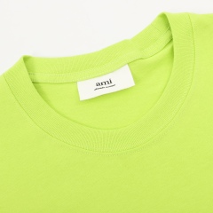 GXZ Neon Green Embroidered Logo T-Shirt | Bold Streetwear Statement Tee