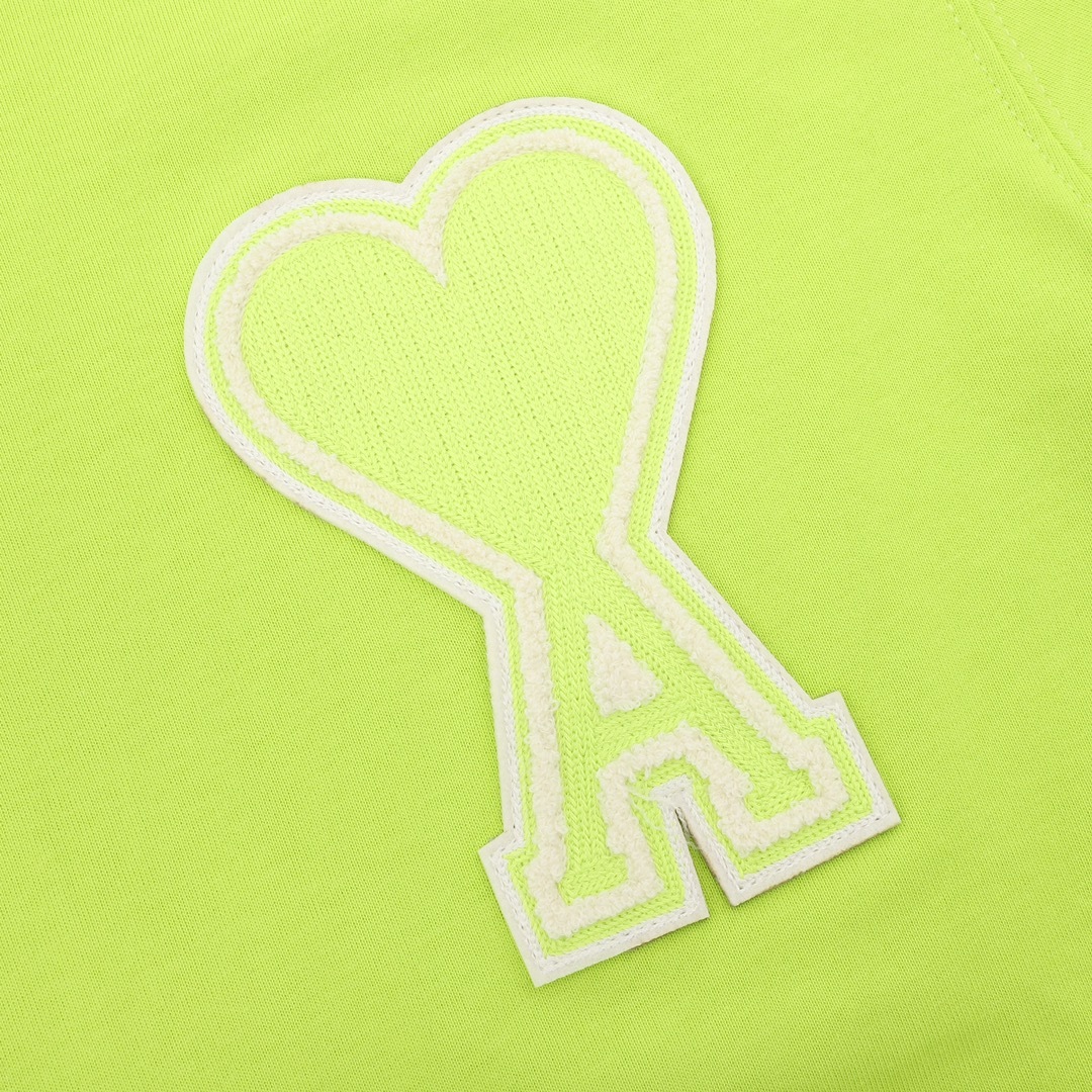 GXZ Neon Green Embroidered Logo T-Shirt - Bold Streetwear Statement Tee