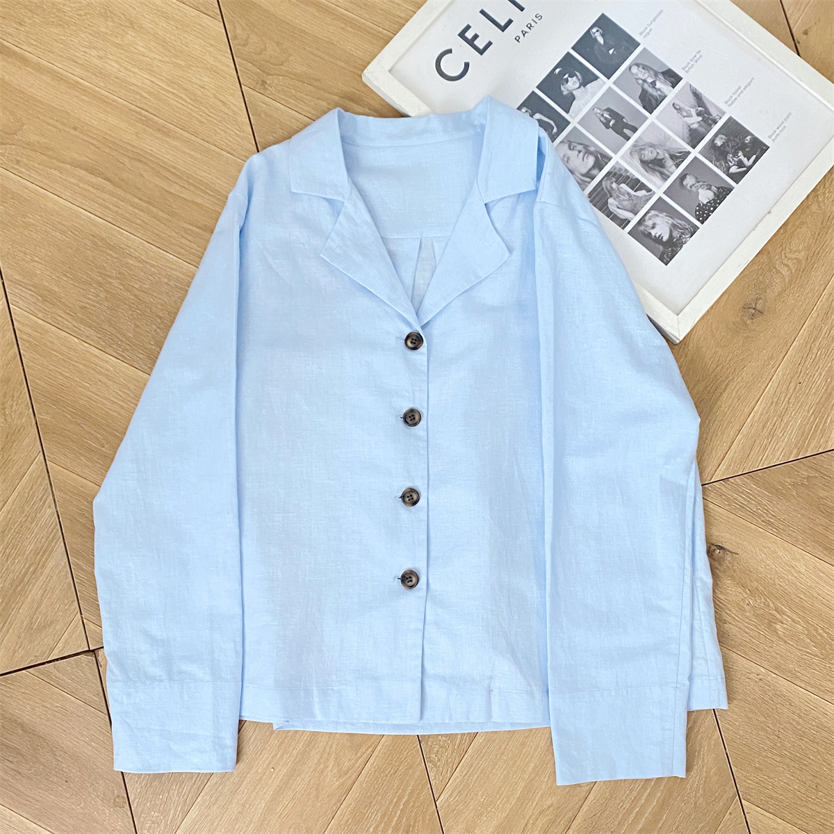 Women's Linen Pajama Set – Customizable Sleepwear by GXZ