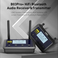 TV Transmitter & Receiver Bluetooth 5.0 Stereo Receiver Transmitter with Aptx-LL/HD LDAC B03PRO+