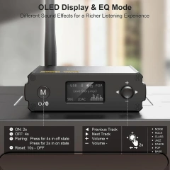 Bluetooth HiFi DAC Receiver with aptX-LL LDAC Wireless Receiver for Powered Speaker DS220