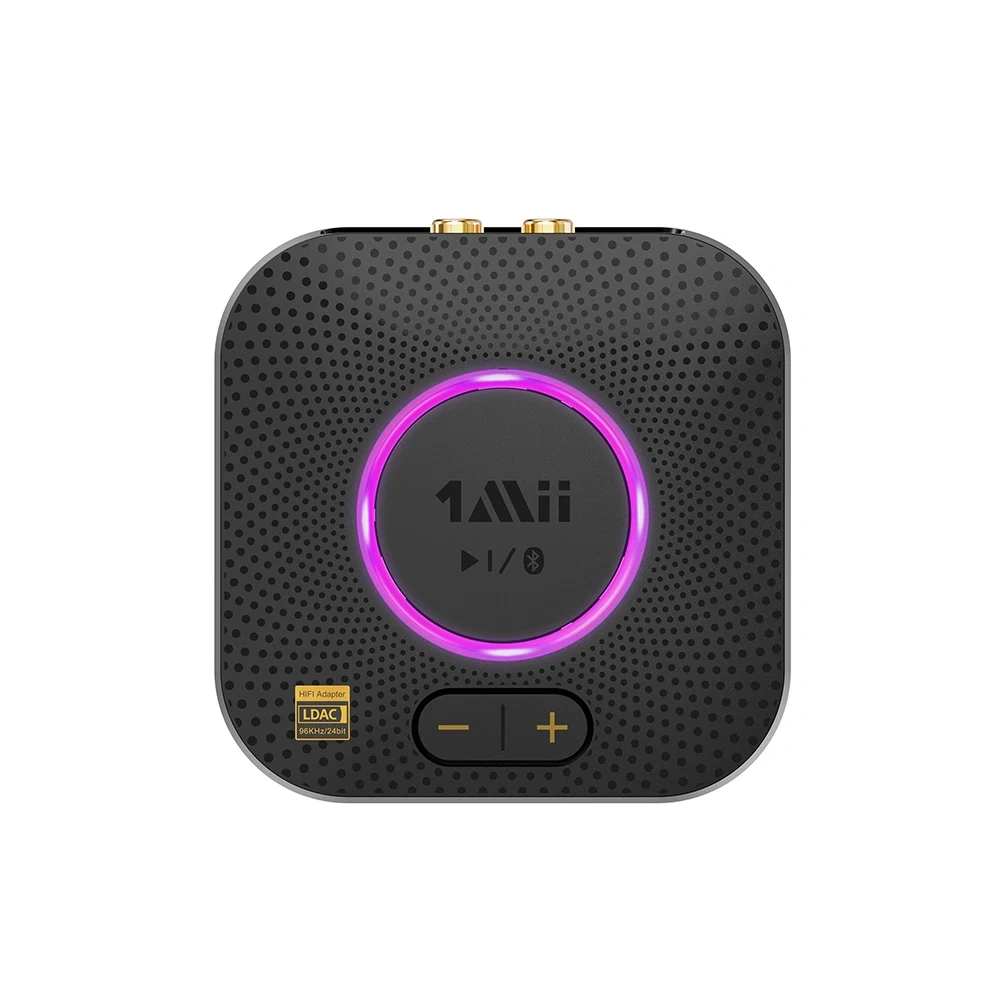 Bluetooth Audio Receiver with aptX-LL&LDAC 3.5mm AUX & RCA Out Hi Res Audio Adapter for Speaker B06S+