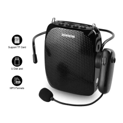 Teacher Voice Amplifier 10W  with UHF Wireless Mic and Wired Mic Headset Speaker Amplifier S615